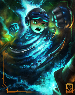 Illustration for article titled Of Course Mega Man's Spiritual Successor Already Has Cool Fan Art